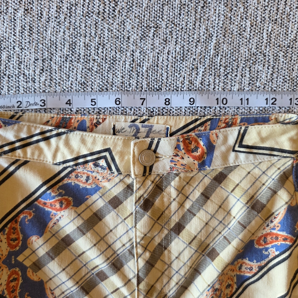 Free People Multicolor Patterned Flare Jeans - Picture 10 of 10